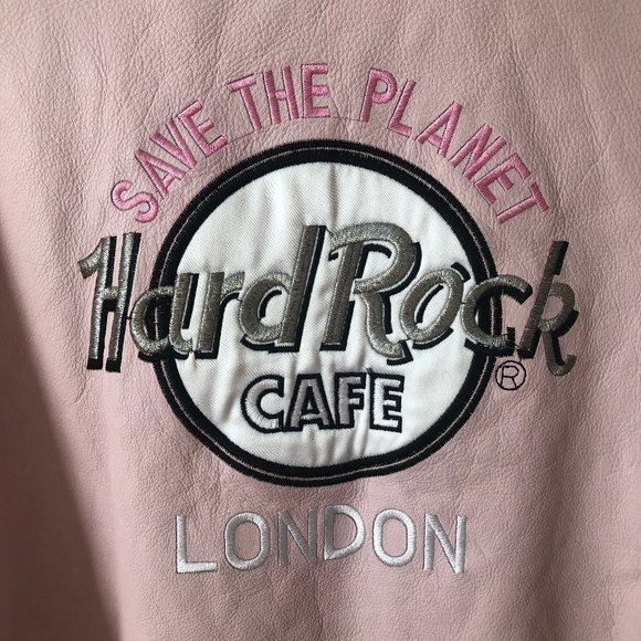 Hard Rock Cafe Blush Pink Motorcycle Riding Jacket - Picture 1 of 8